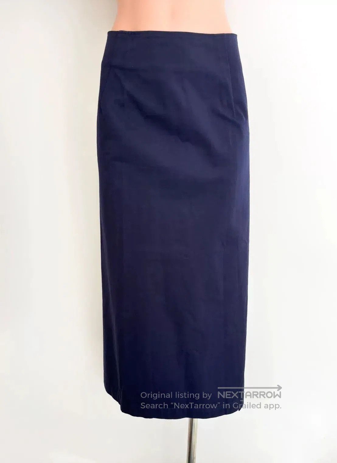 Yohji Yamamoto Deep Blue Asymmetrical Midi Skirt. Size 25" / US 0 / IT 36 - 5 Thumbnail