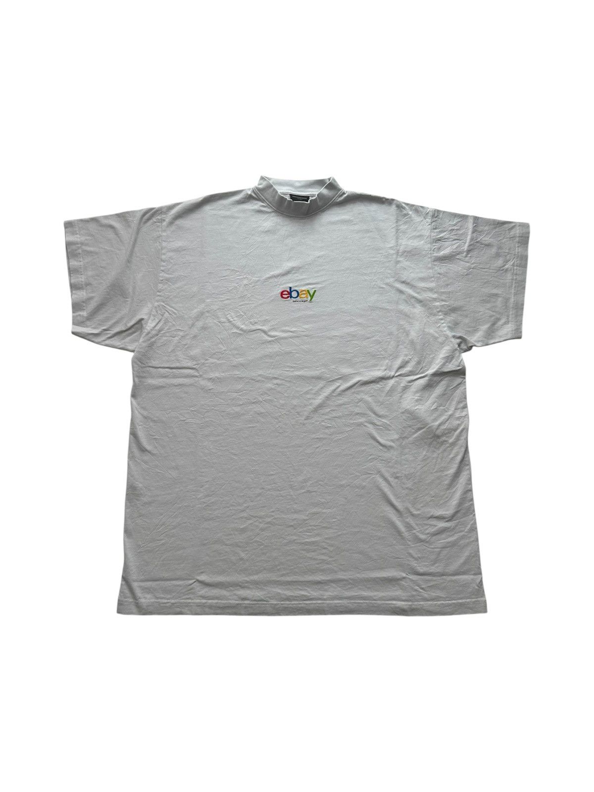 Balenciaga Balenciaga x eBay W24 logo shirt dirty white Sz1 NEW Size US S / EU 44-46 / 1 - 1 Thumbnail