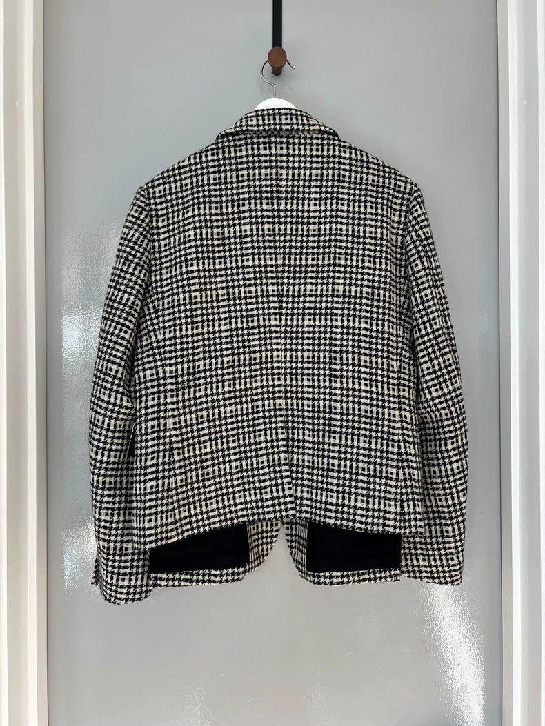 Comme Des Garcons Plaid Lace Blazer Blazers