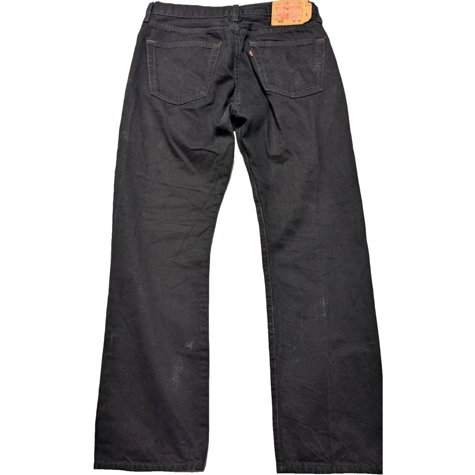 Levi's LEVIS 501 Original Fit - Men 34X32 Black Button-Fly Denim Jeans Shirt? Size US 34 / EU 50 - 2 Thumbnail