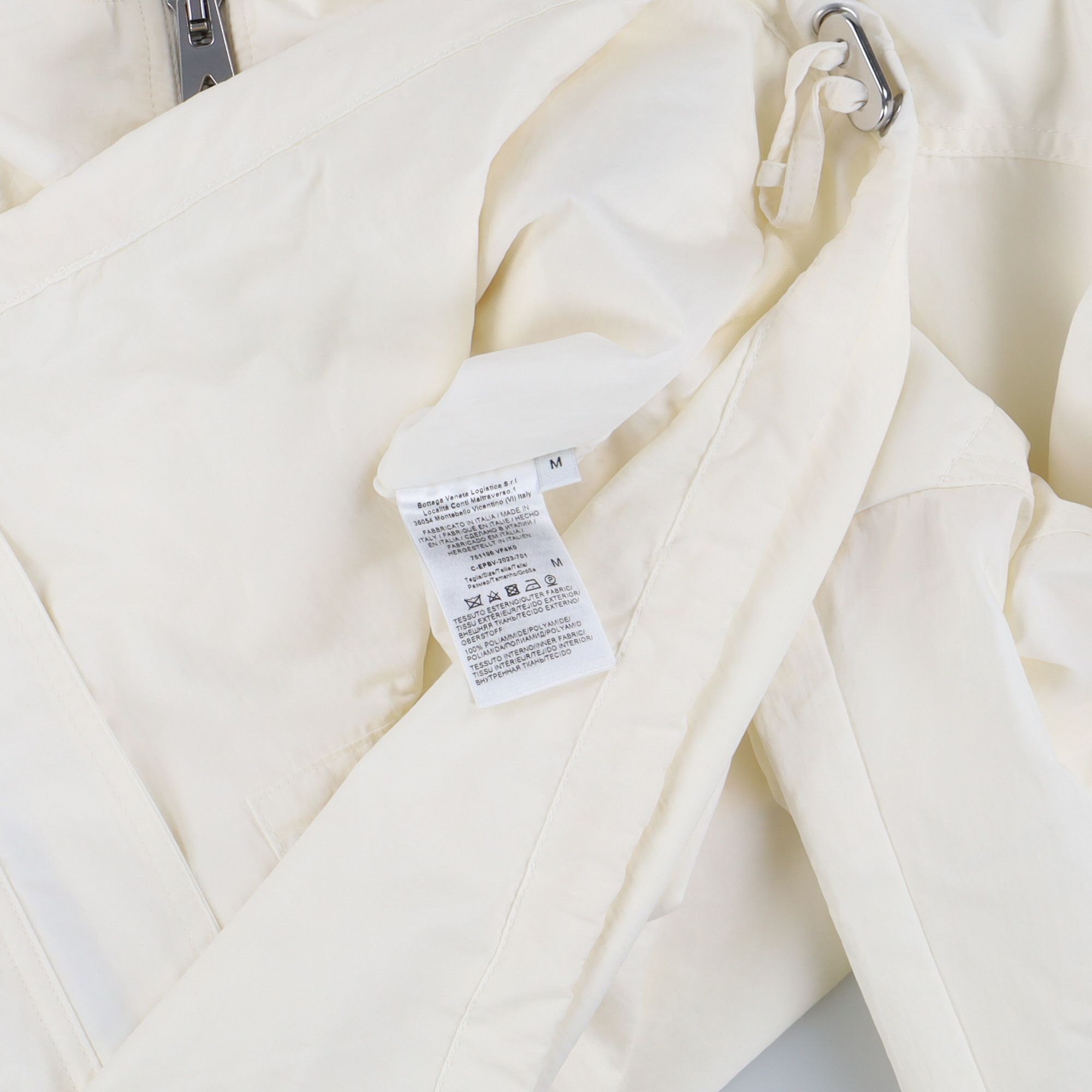 Bottega Veneta Chalk White Tech Nylon Blouson Size US M / EU 48-50 / 2 - 7 Thumbnail