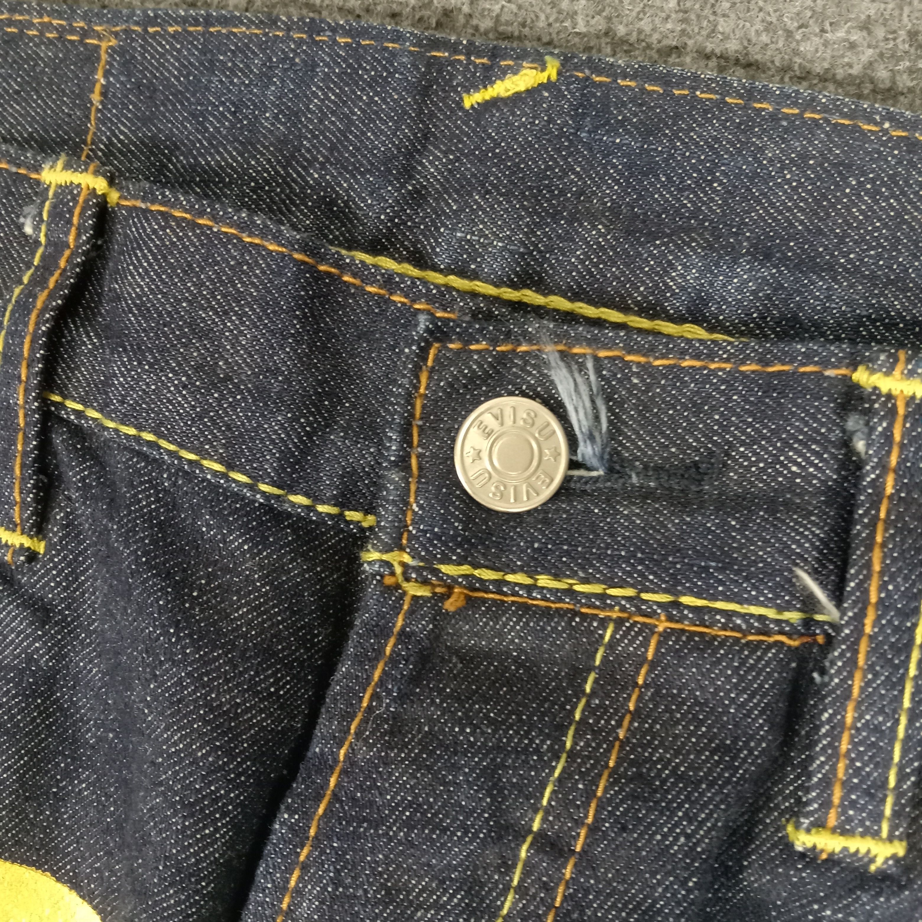 Japanese Brand × Vintage Evisu Japanese Brand Daicock Custom Art Denim Jeans Size US 31 - 4 Thumbnail