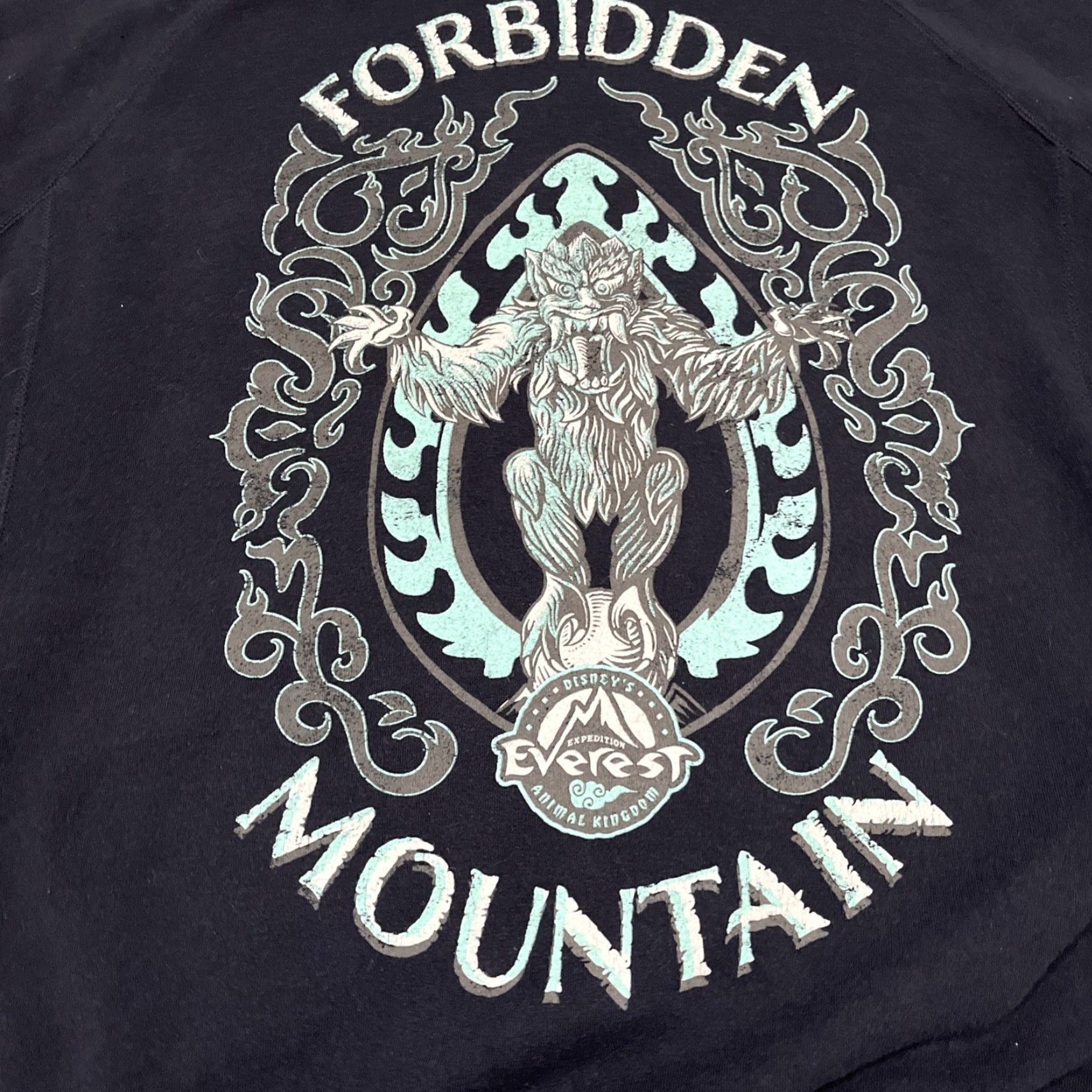 Disney Disney Sweatshirt Blue Animals Adult 2XL Crew Neck Pullover Disney Animal Kingdom Forbidden Mountain Everest Sweatshirt 2XL Mens Womens Unisex Size US XXL / EU 58 / 5 - 2 Thumbnail