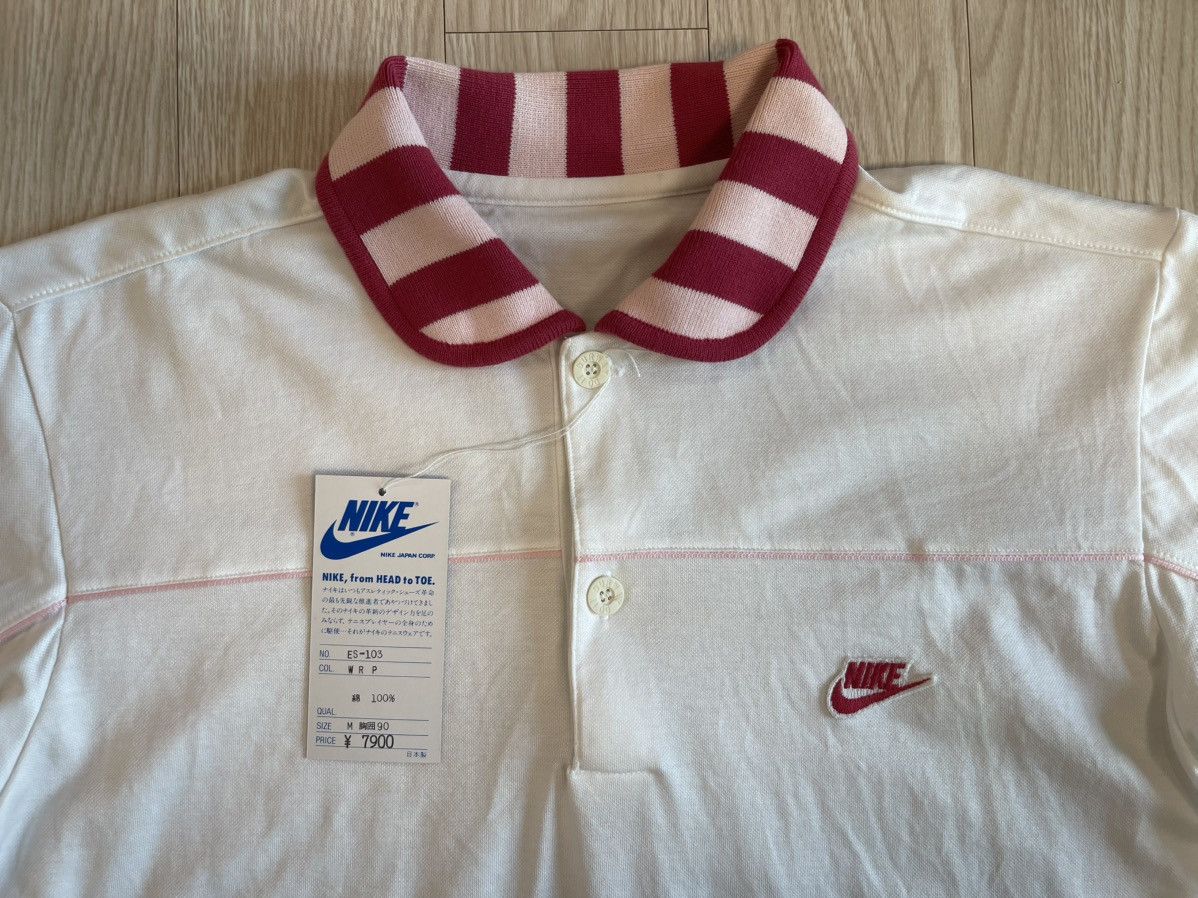 Nike Nike Blue Tag Japan Edition 80’s Vintage Polo Pique T-shirt Size US M / EU 48-50 / 2 - 2 Thumbnail