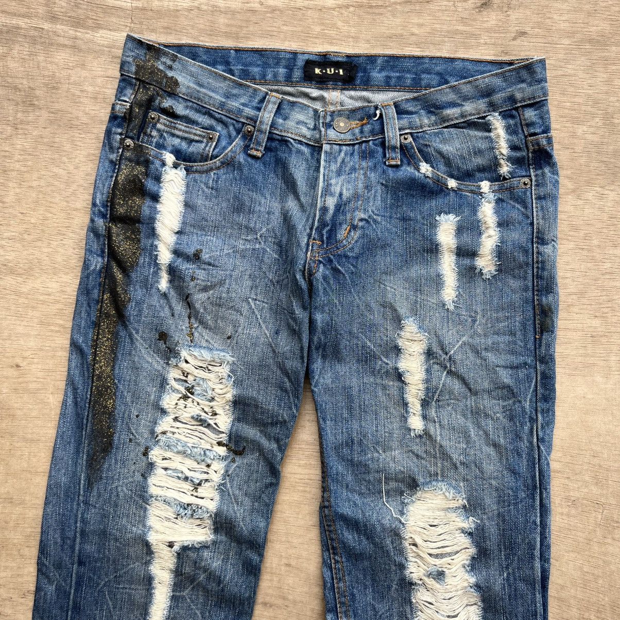 If Six Was Nine × Japanese Brand KUI DISTRESSED DENIM BOOTCUT IF SIX WAS NINE STYLE Size US 32 / EU 48 - 1 Thumbnail