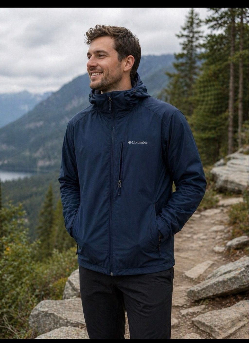 Columbia Men's Columbia Performance Jacket M Navy Size US M / EU 48-50 / 2 - 1 Thumbnail