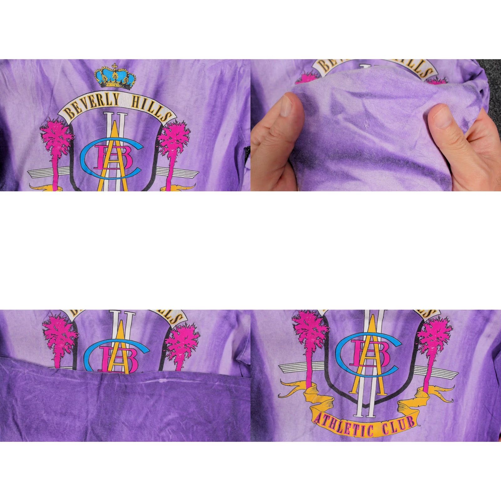 Vintage VINTAGE Beverly Hills Athletic Club Long Sleeve Shirt Crown Crest 90s Tie Dye Womens L Size L / US 10 / IT 46 - 8 Thumbnail