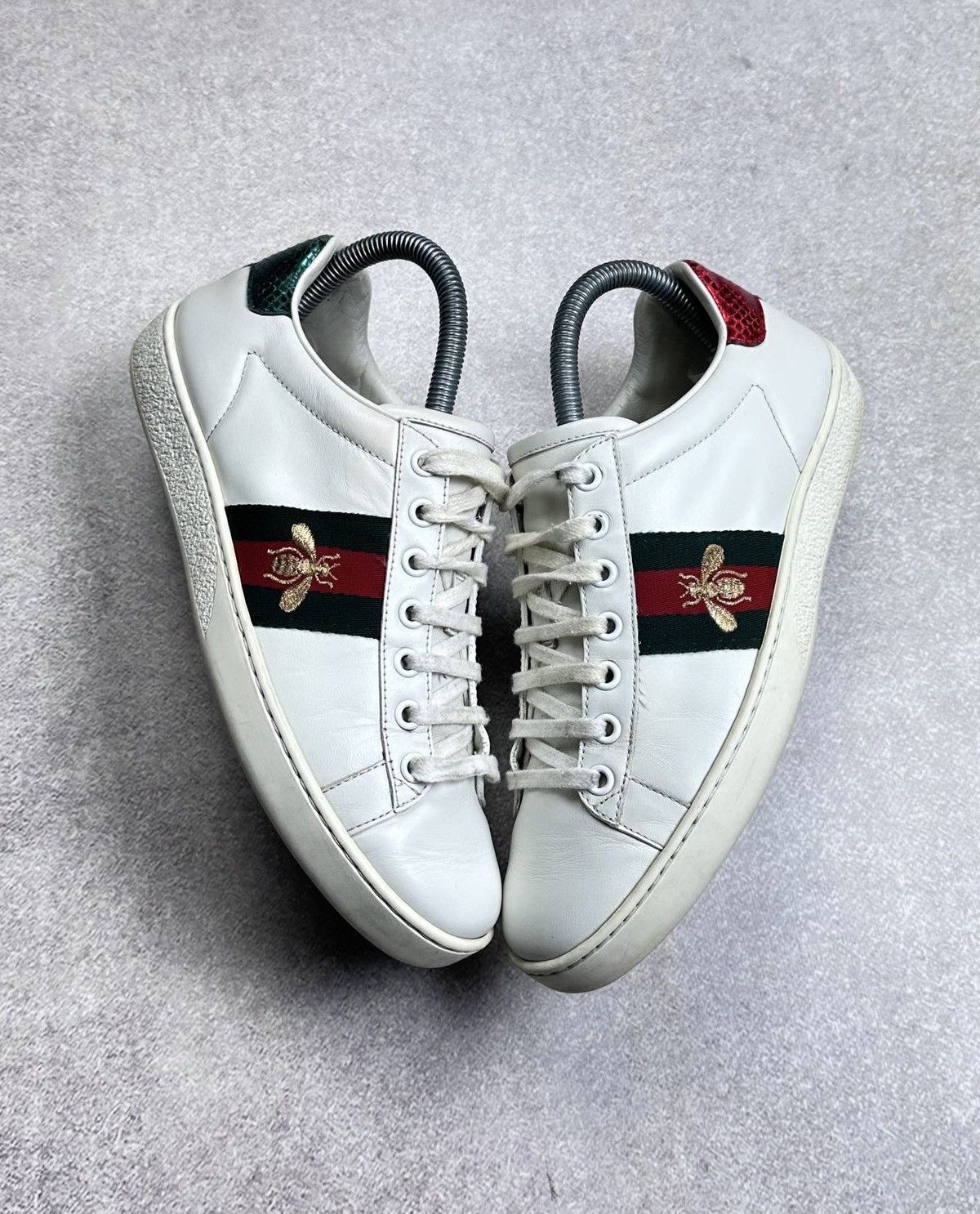 Gucci Gucci Ace Womans Low Top Leather Sneakers Rare Size US 6 / IT 36 - 1 Thumbnail