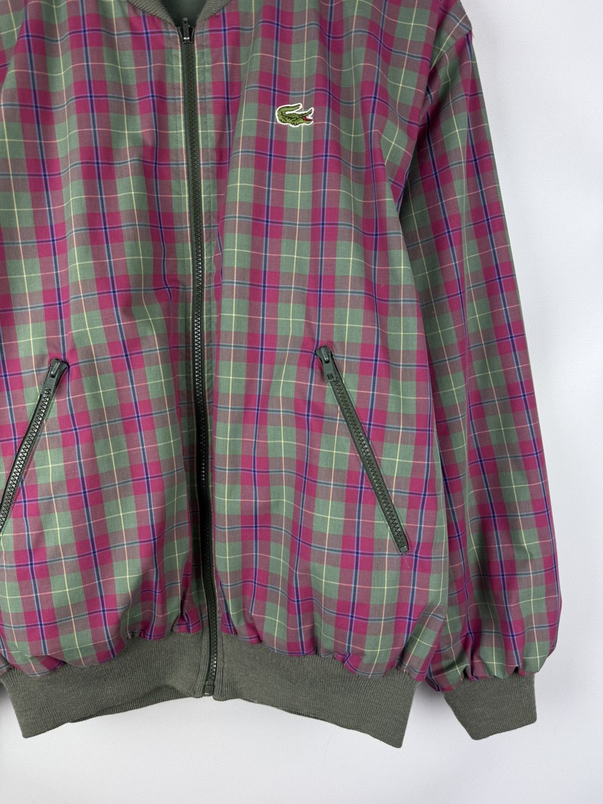 Lacoste Chemise Lacoste Vintage Reversible Bomber Jacket Size US M / EU 48-50 / 2 - 4 Thumbnail