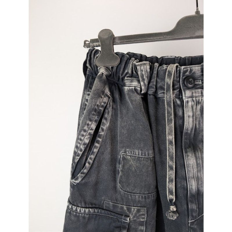 Maison MIHARA YASUHIRO o1rshd1 Repair Cargo Trousers Denim Pants in Black Size US 32 / EU 48 - 6 Thumbnail