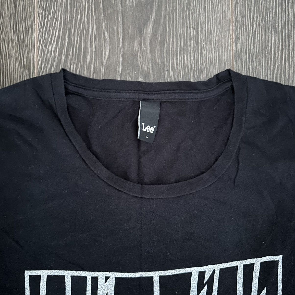 Lee Lee Jeans Brand Lightning Bolt Black Tshirt Size L Size US L / EU 52-54 / 3 - 3 Thumbnail