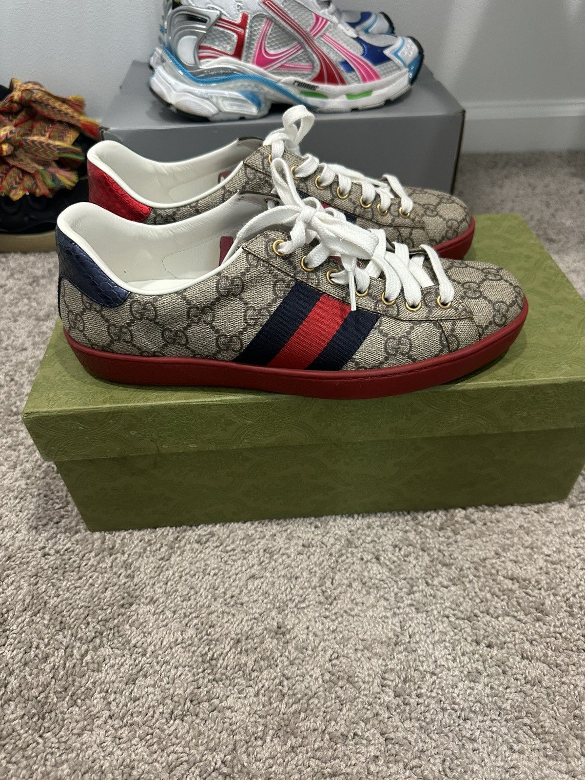 Gucci Gucci Ace GG Sneakers Size US 7.5 / EU 40-41 - 3 Thumbnail