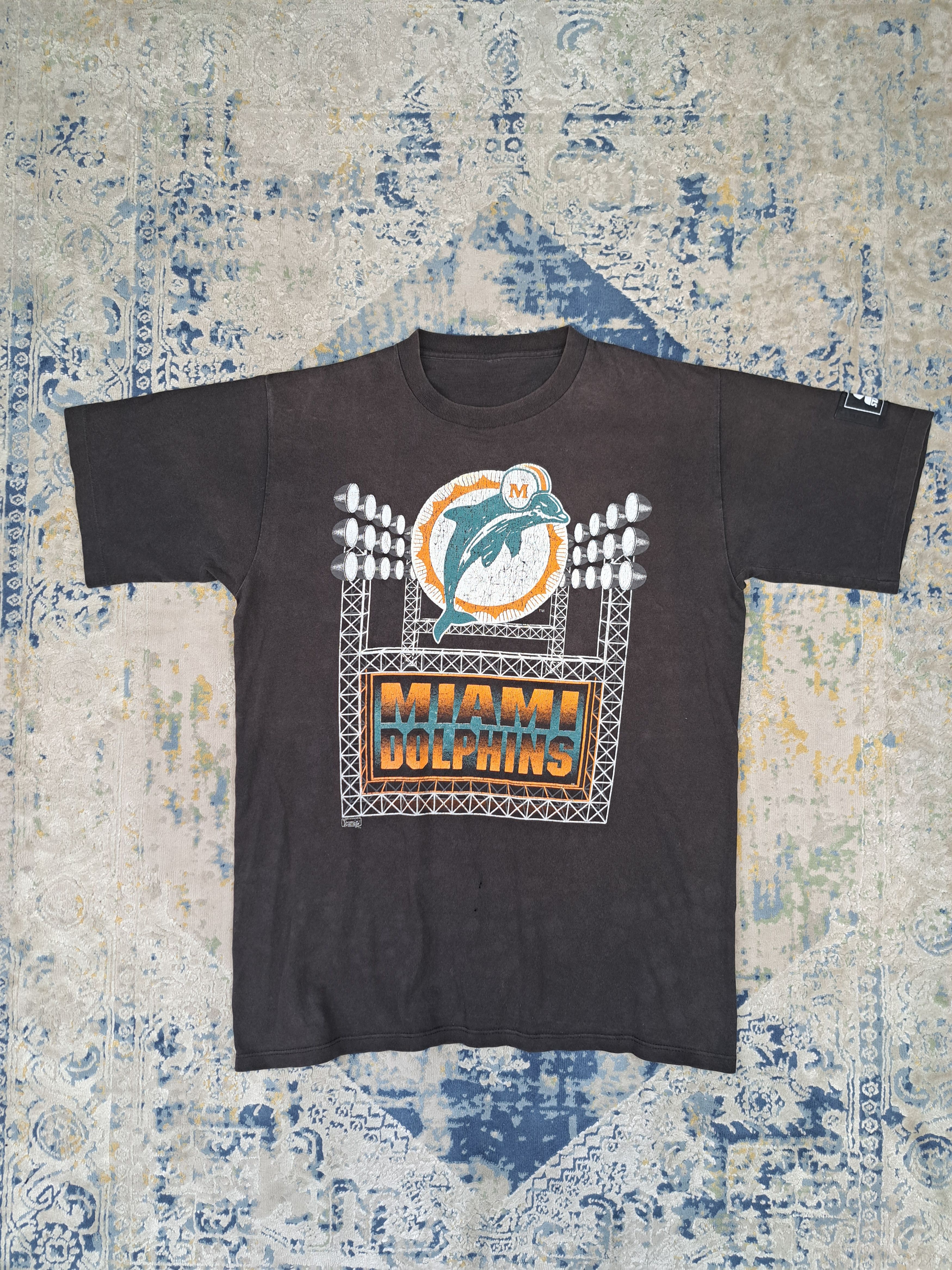 Starter Vintage 90s NFL Miami Dolphins Single Stitch Starter Tee Size US L / EU 52-54 / 3 - 1 Thumbnail