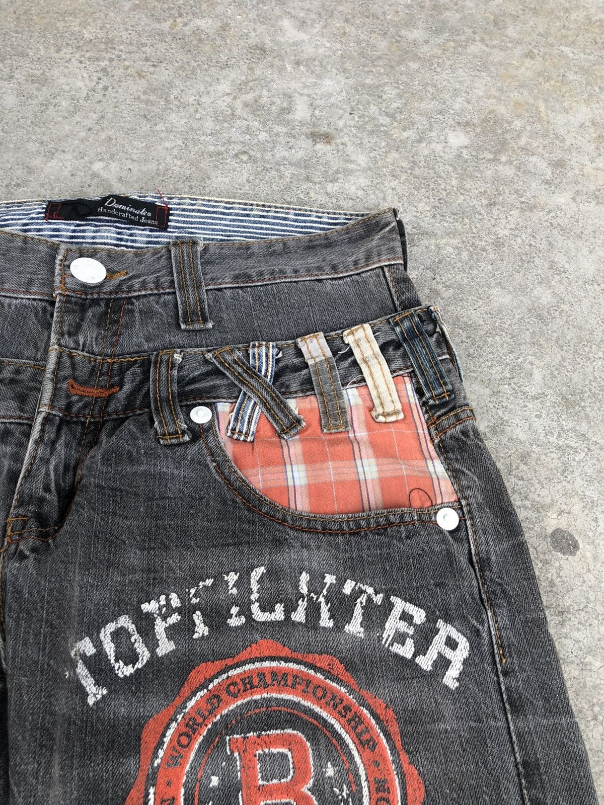 Hysteric Glamour Dominate Hancrafted Double Waist Big Logo Distressed Size US 30 / EU 46 - 16 Thumbnail