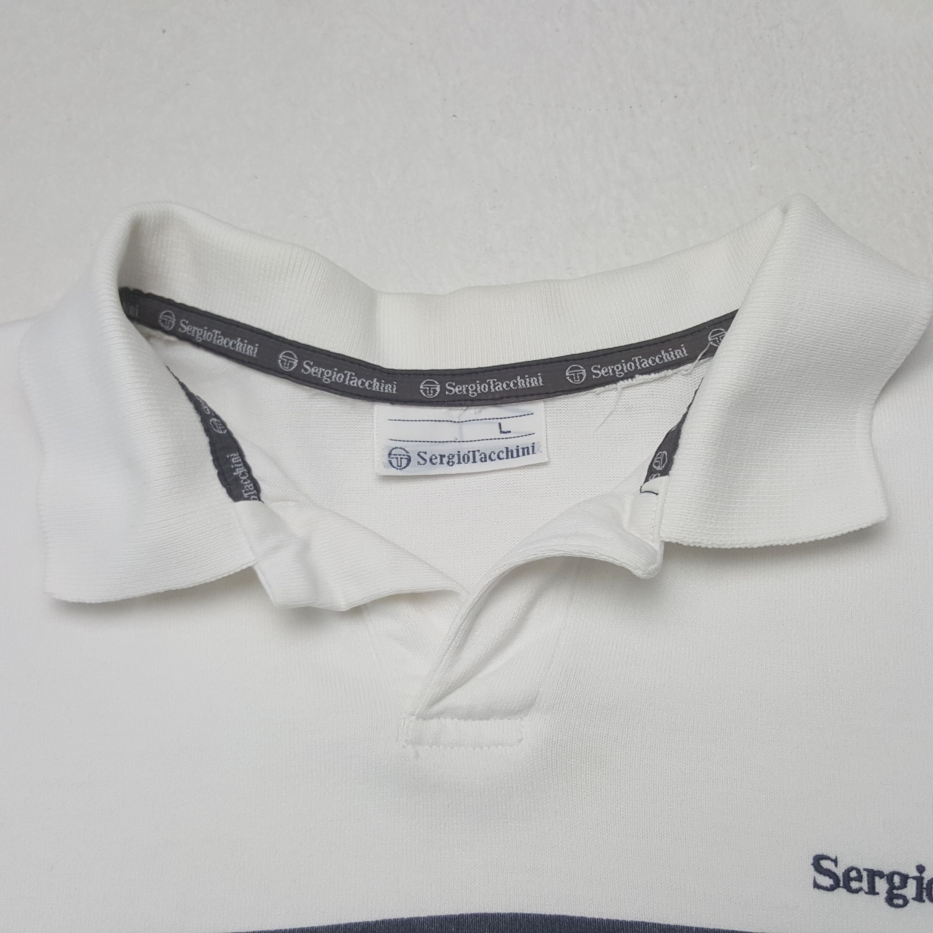 Sergio Tacchini Vintage Sergio Tacchini Striped Rugby Tshirt Size US L / EU 52-54 / 3 - 4 Thumbnail