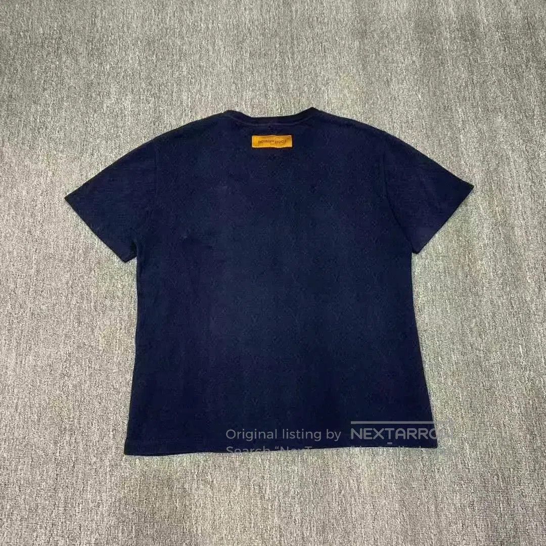 Louis Vuitton blue ocean pattern short sleeve polo shirt. Size US L / EU 52-54 / 3 - 5 Thumbnail