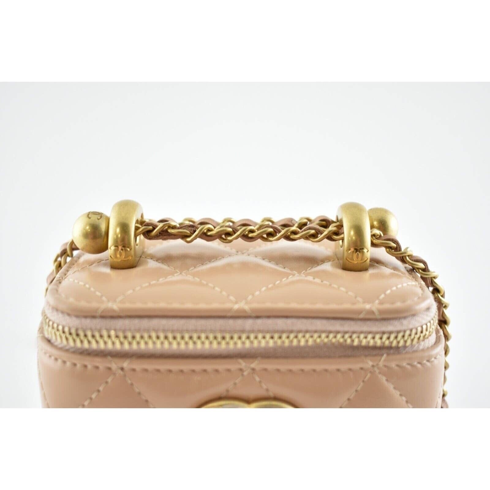 Chanel Chanel Vanity With Chain Pearl Logo Shoulder Crossbody Bag Size ONE SIZE - 5 Thumbnail