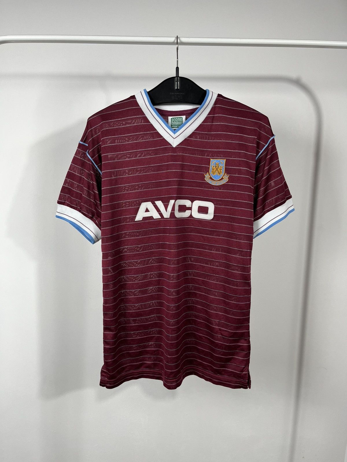 Other Score Draw West Ham United Retro AVCO Home Shirt Size S Size US S / EU 44-46 / 1 - 1 Thumbnail