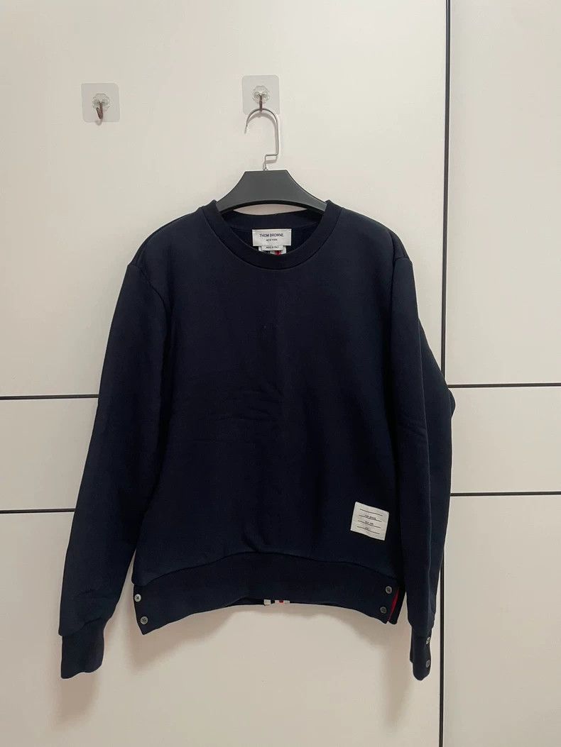 Thom browne Classic blue sweatshirt 2504-Nextarrow