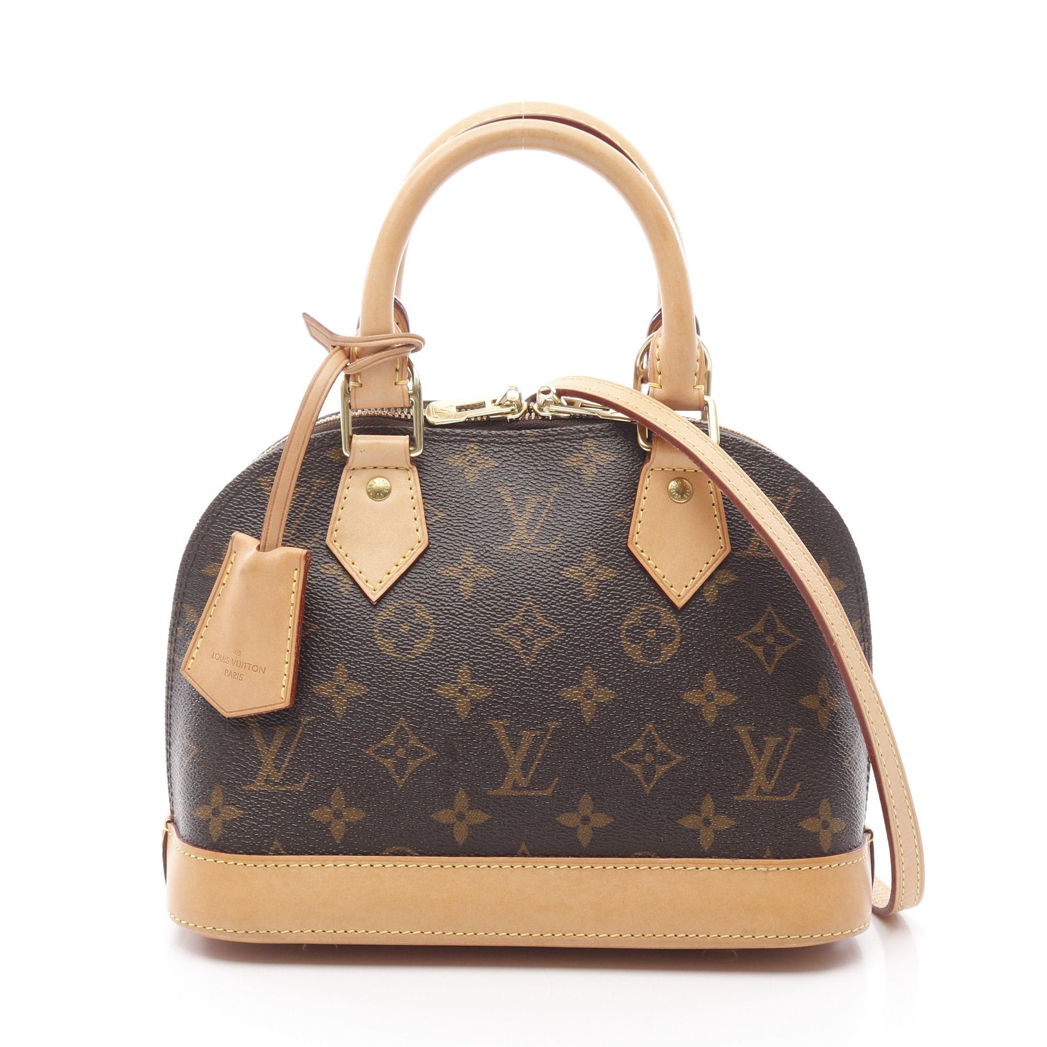 Louis Vuitton Louis Vuitton Alma Bb Monogram Handbag Leather Brown Size ONE SIZE - 1 Thumbnail