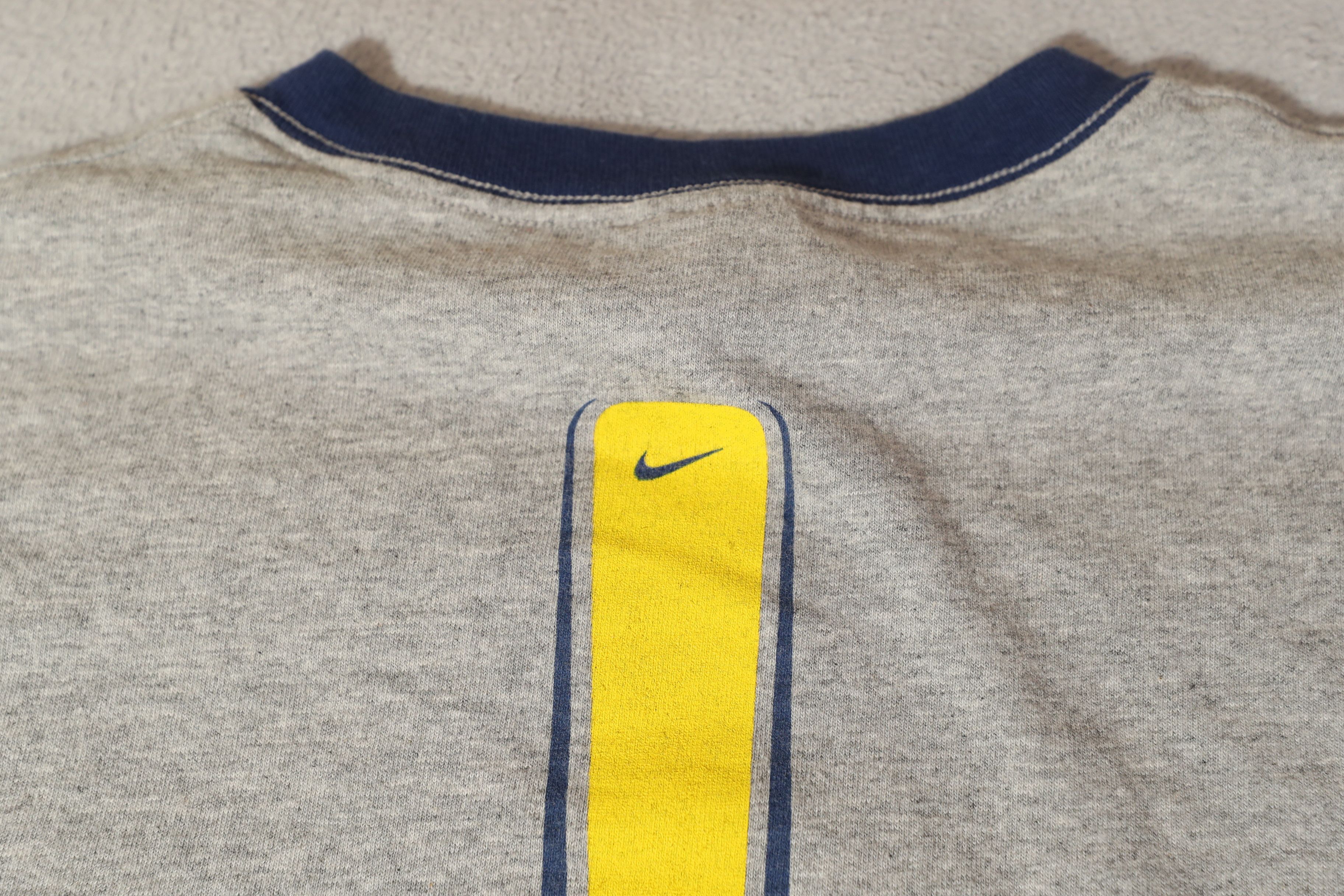 Nike Nike Y2K 90s Nike Grey Ringer Tee (XXL) Size US XXL / EU 58 / 5 - 10 Thumbnail