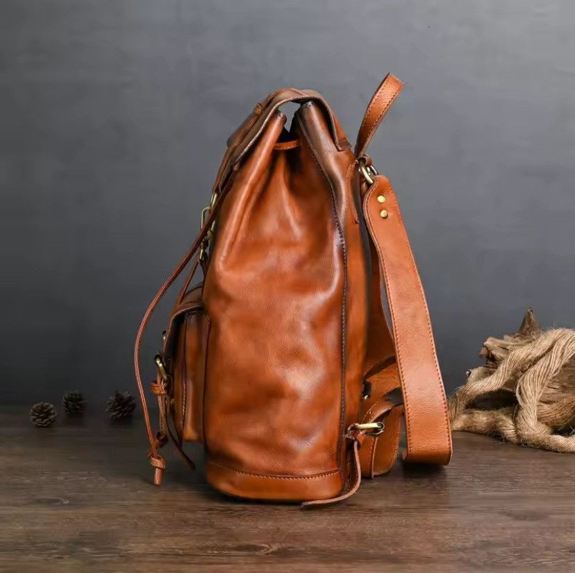 Genuine Leather Luxury Designer Leather Backpack Size ONE SIZE - 3 Thumbnail