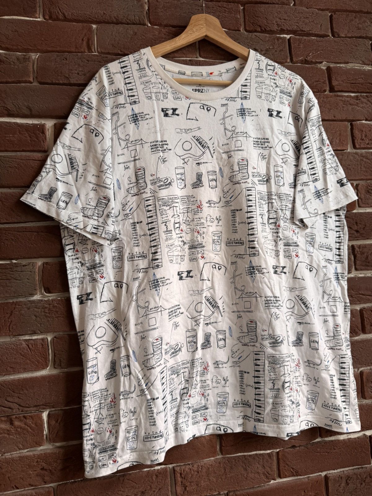 Jean-Michel Basquiat Jean Michel Basquiat x Uniqlo MOMA XL Art Tee Rare Print Size US XL / EU 56 / 4 - 3 Thumbnail