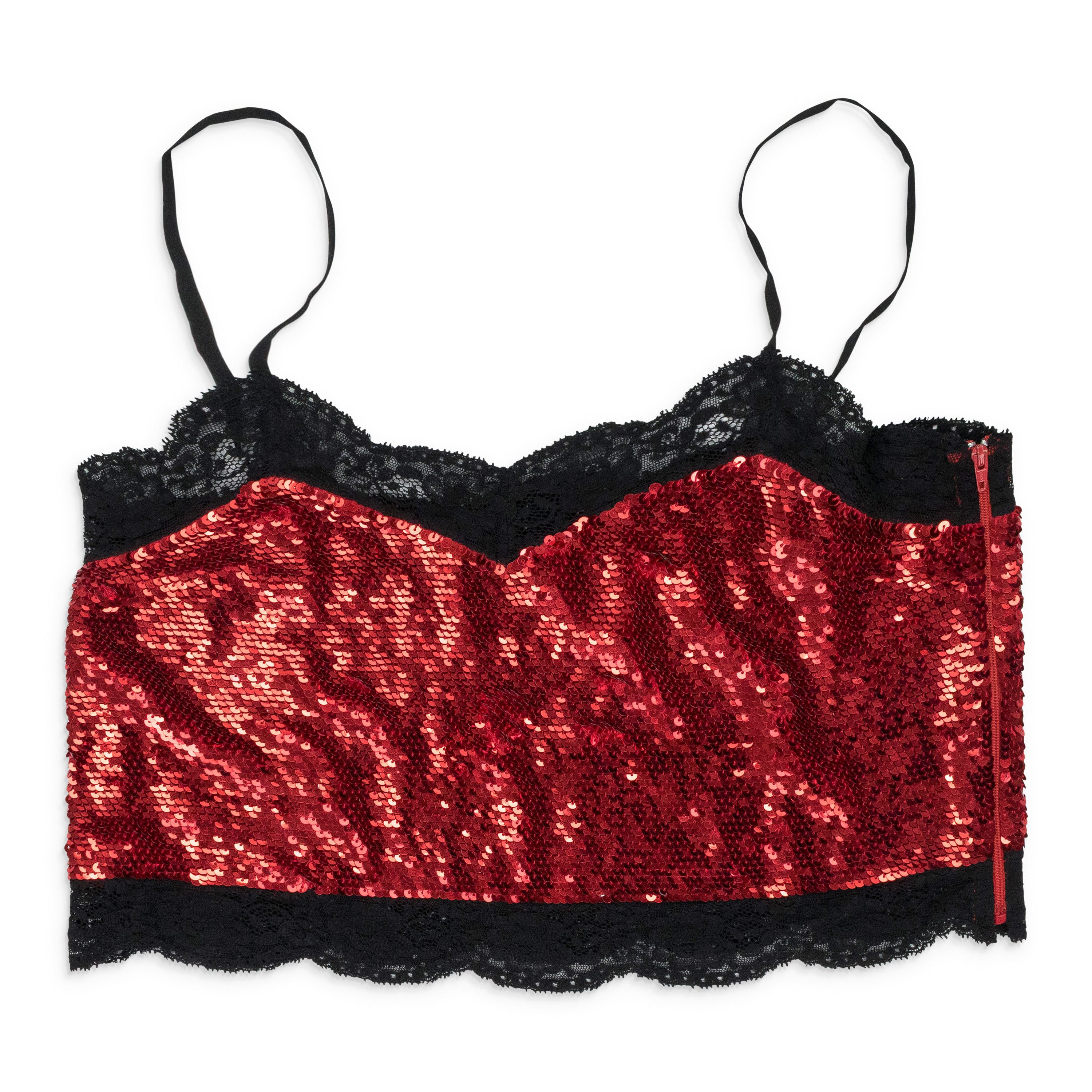 ASHISH Ashish RED SEQUIN TANK TOP SIZE XS Size XS / US 0-2 / IT 36-38 - 1 Thumbnail