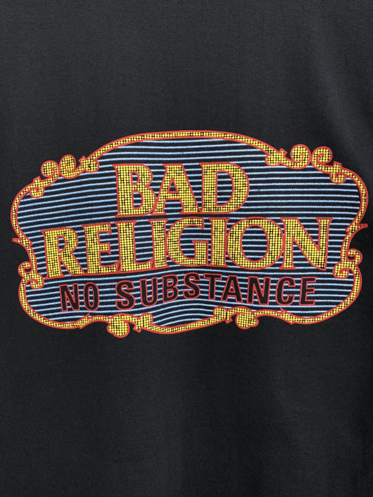 Band Tees × Metallica × Vintage Vintage 1998 Bad Religion No Substance Rock Bend Tee Rare Size US L / EU 52-54 / 3 - 9 Thumbnail