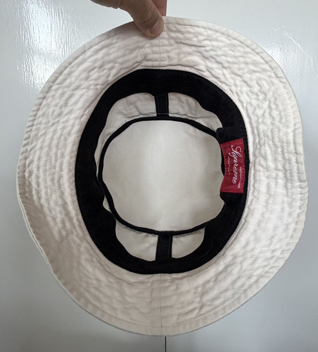 Supreme SUPREME SS19 POCKET CRUSHER WHITE BUCKET HAT CAP MED/LARGE Size ONE SIZE - 4 Thumbnail