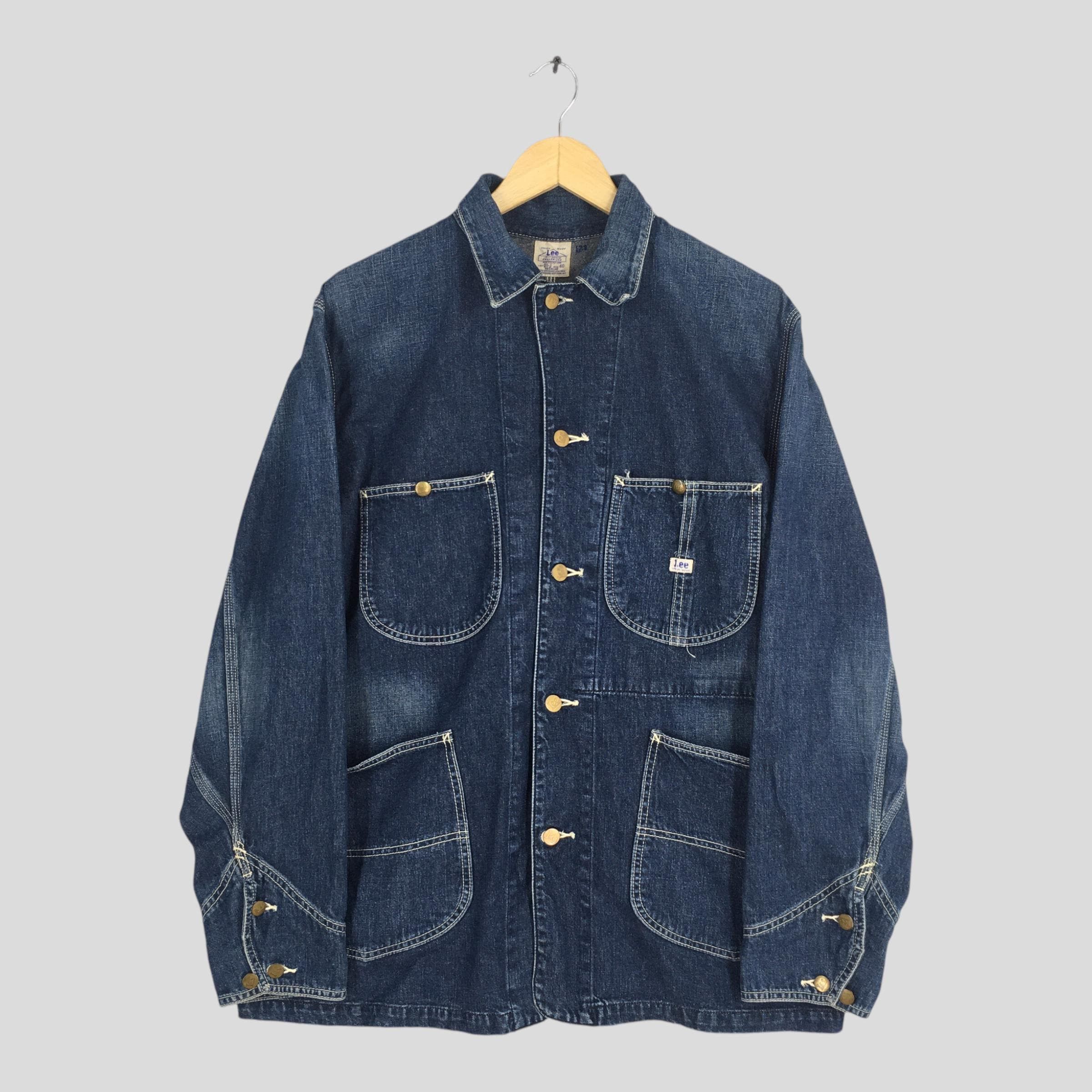 Lee Vintage 90's Lee Sanforized Denim Worker Jacket Medium Size US M / EU 48-50 / 2 - 1 Thumbnail