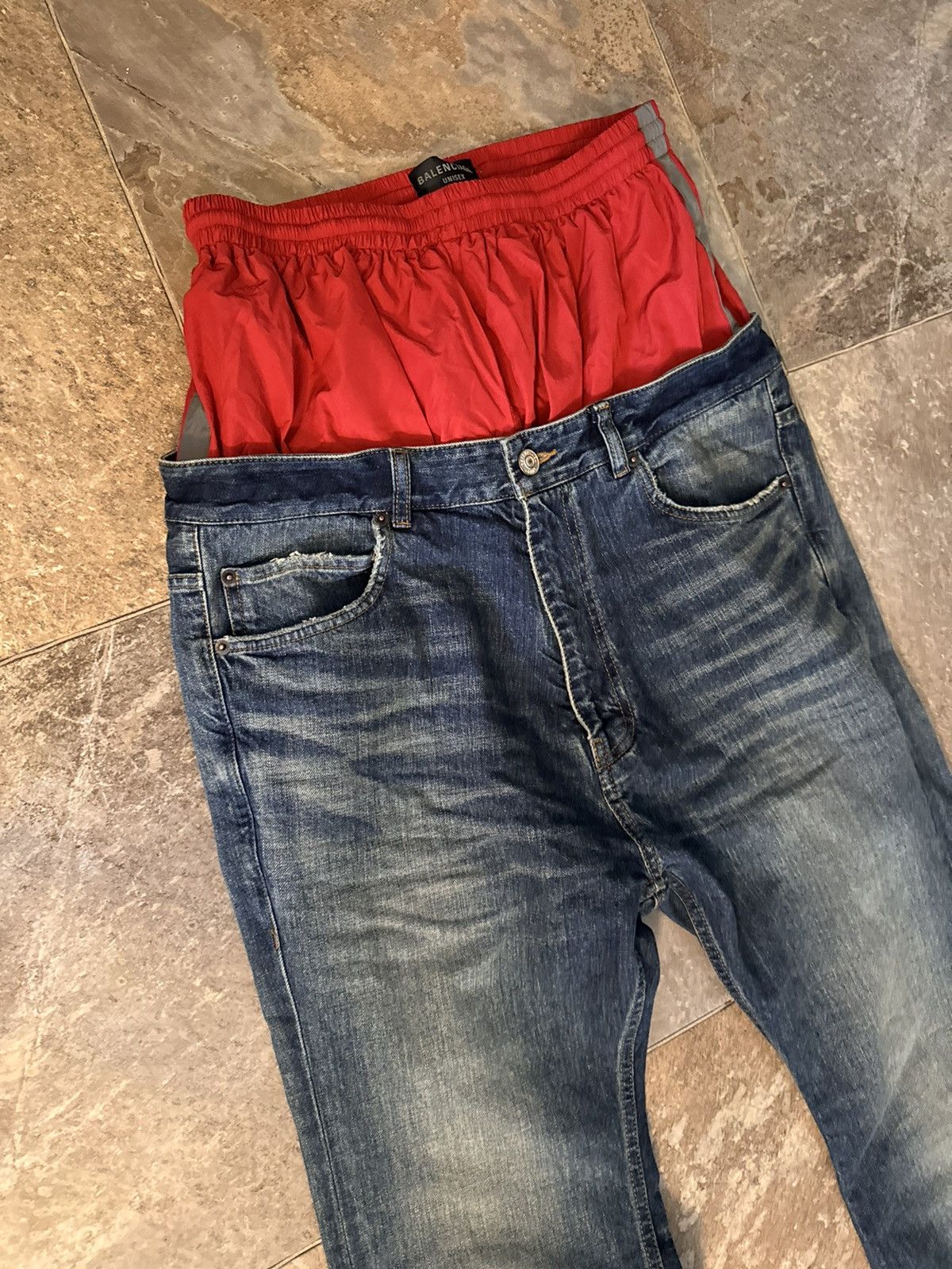 Balenciaga Balenciaga double layer denim pants Size US 32 / EU 48 - 4 Thumbnail