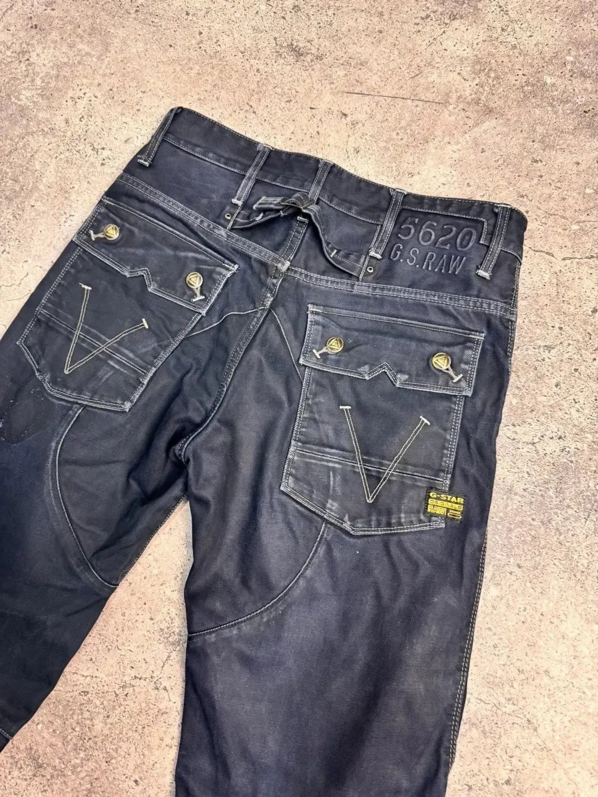 Vintage SALE💣💣 Junya Watanabe Style G Star raw Bondage Cargo Pans Size US 31 - 14 Thumbnail
