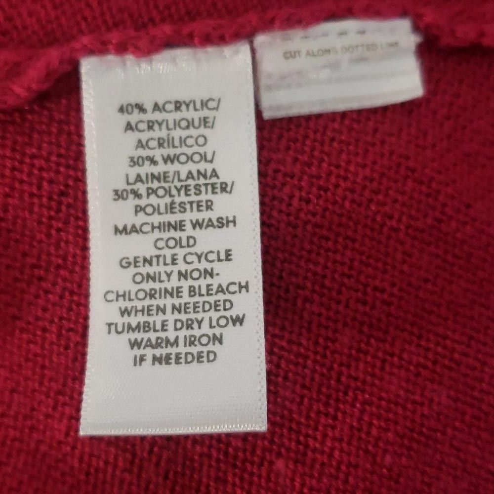 Designer CT713 Ladies Red Long Sleeve Open Cardigan M Size L / US 10 / IT 46 - 6 Thumbnail