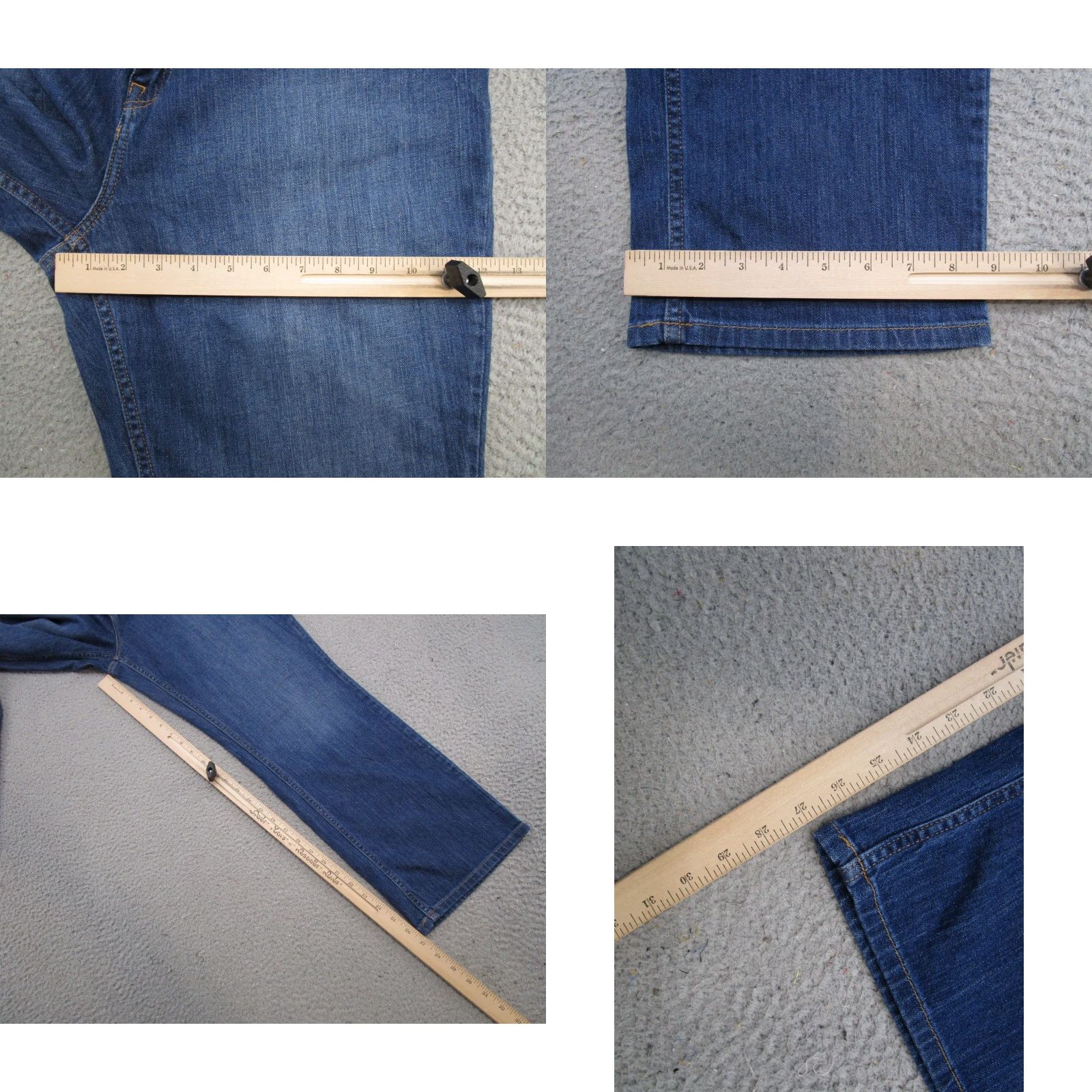 Vintage LL Bean Favorite Fit Straight Jeans 12 Petite Women's 275428 Blue 32x27 Size 34" / US 12 / IT 48 - 8 Thumbnail