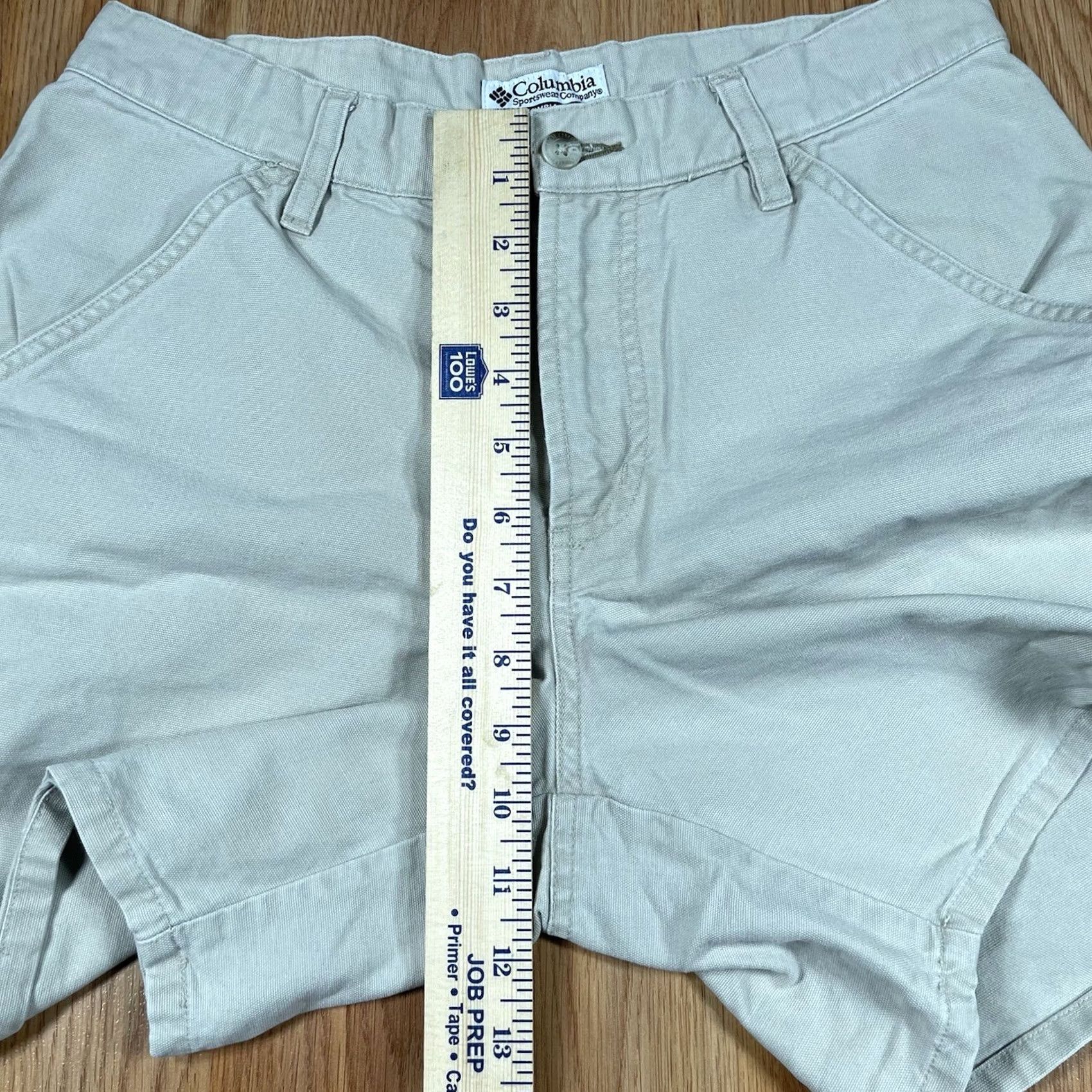 Vintage Columbia Sportswear Company Womens Shorts 8 Beige Flat Front Khaki Chino Slacks Size 30" / US 8 / IT 44 - 5 Thumbnail
