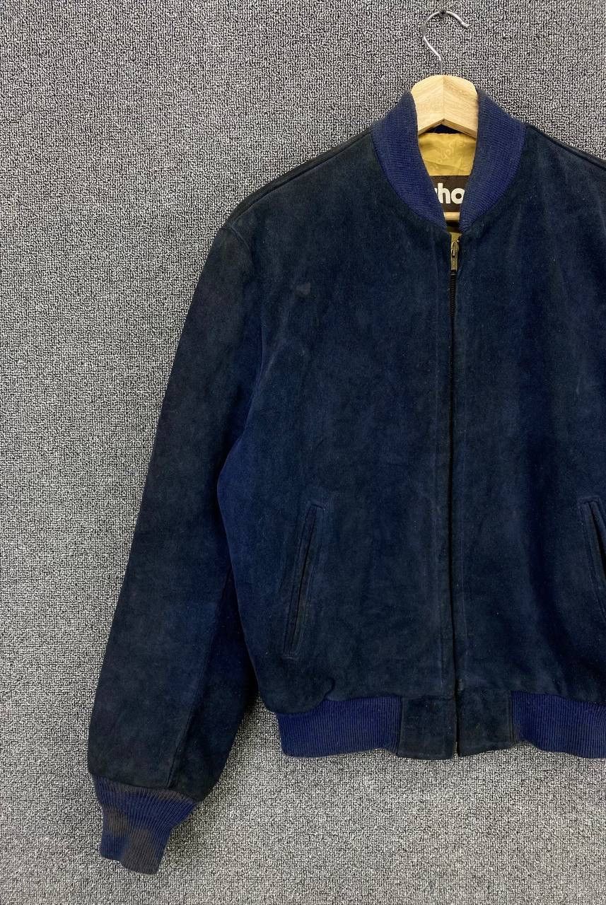 Vintage 80s SCHOTT NYC Suede Leather Bomber Jacket