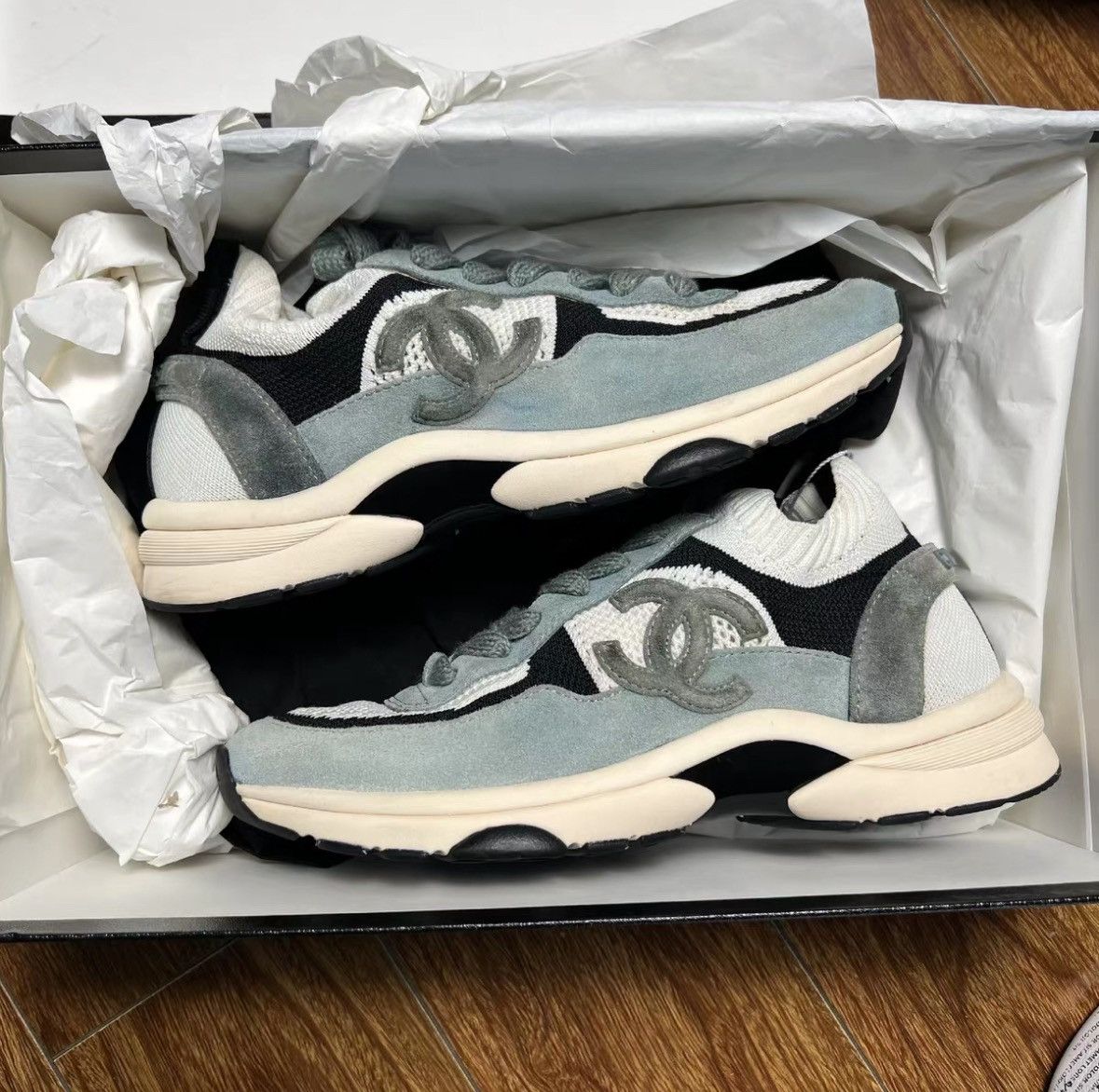 Chanel Chanel Calfskin Sneakers Size US 7.5 / IT 37.5 - 1 Thumbnail