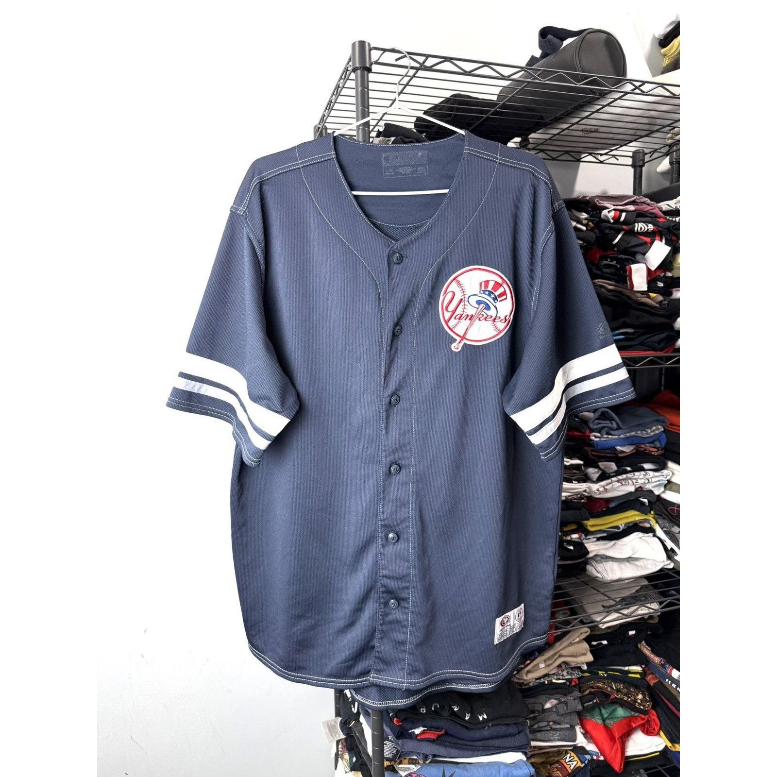 NFL 00-90’s Rare! Vintage New York Yankees Jersey Baseball MLB Size US L / EU 52-54 / 3 - 1 Thumbnail