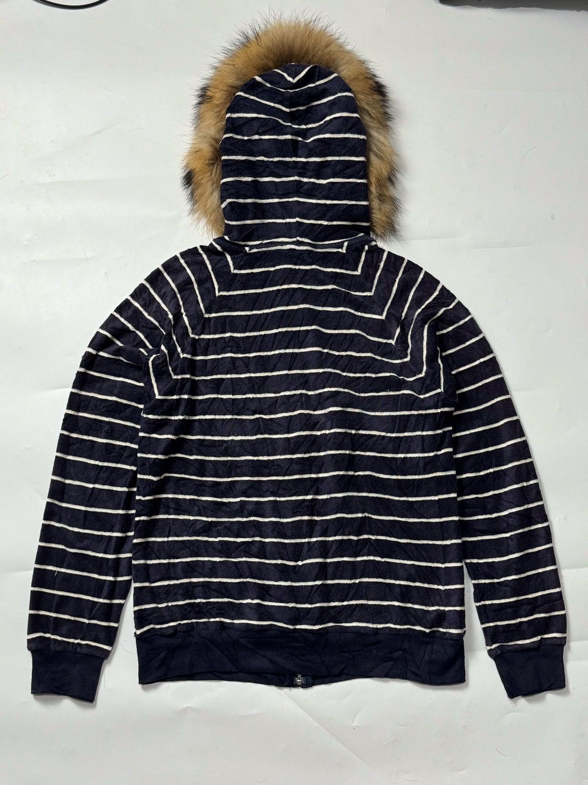 Hysteric Glamour × Japanese Brand × Le Grande Bleu (L.G.B.) Fur velvet hoodie uniqlo stripe ifsixwasnine lgb style Size US S / EU 44-46 / 1 - 2 Thumbnail