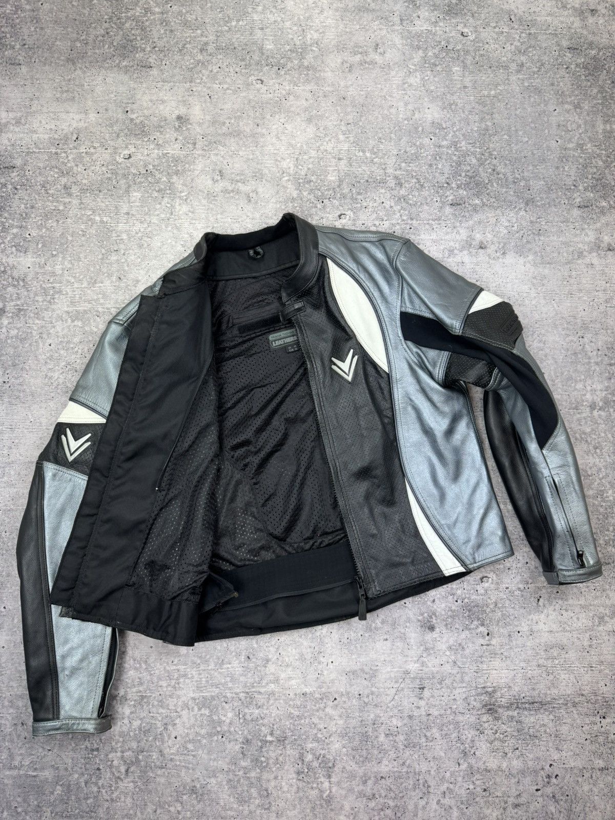 Vintage Vintage Frank Thomas Genuine Leather Racing Moto Jacket XL Size US XL / EU 56 / 4 - 14 Thumbnail