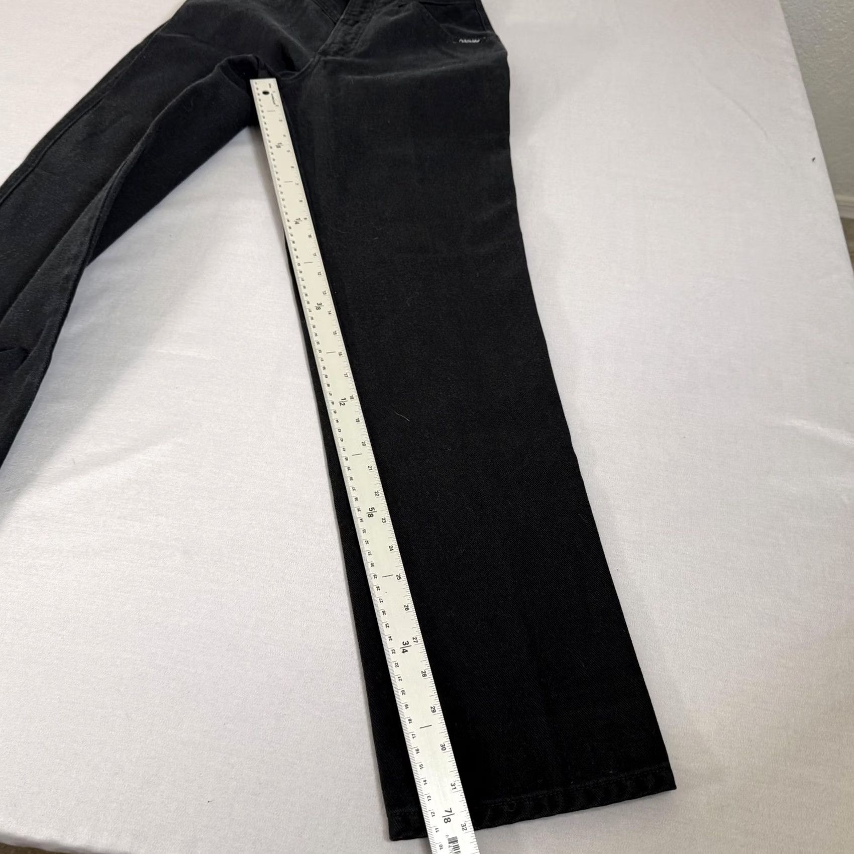 Vintage VINTAGE Rocky Mountain Womens 5 Black Bare Back Slim Fit Denim Pants 90s Western Jeans Women Checks 90s Mens Size 27" / US 4 / IT 40 - 4 Thumbnail