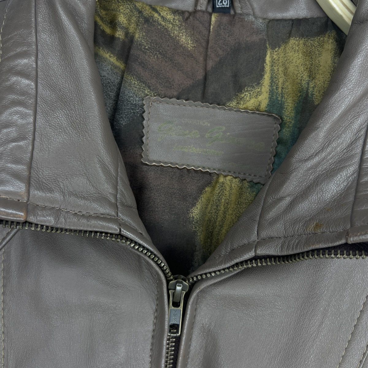Leather × Vintage Vintage Brown Leather Motor Biker Jacket Trucker Genuine Size US L / EU 52-54 / 3 - 6 Thumbnail