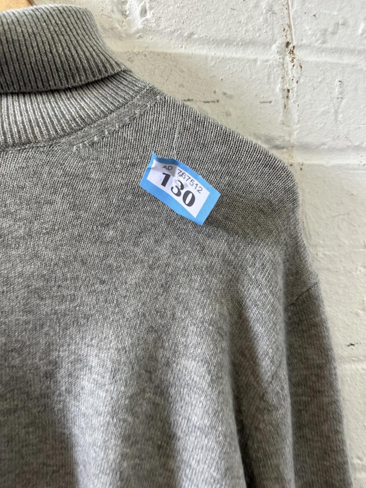 M.E. Sport M&S Grey Turtleneck Sweater - Size Large Size L / US 10 / IT 46 - 2 Thumbnail