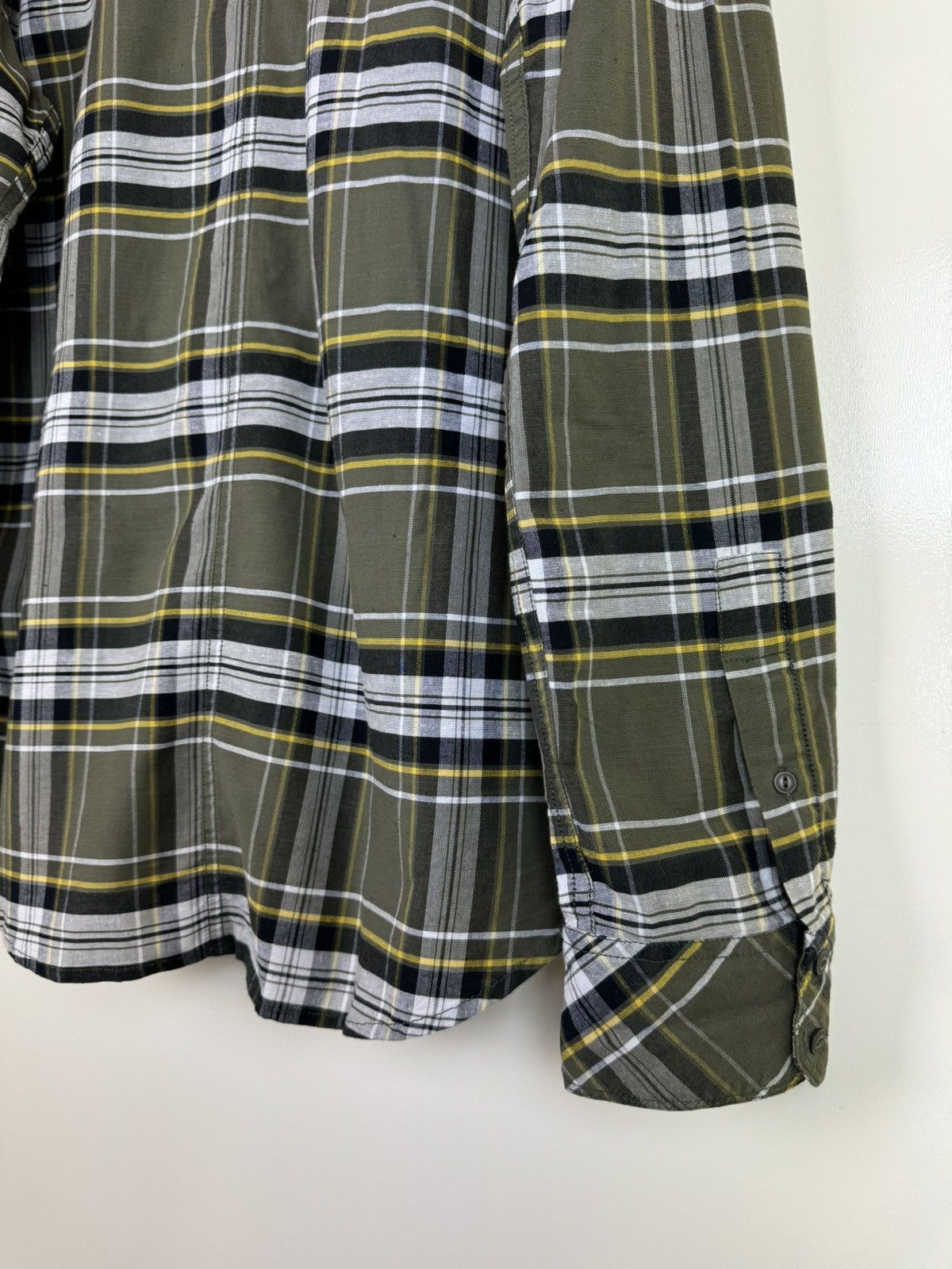 Diesel Diesel vtg y2k cotton leather check plaid shirt overshot XL Size US XL / EU 56 / 4 - 8 Thumbnail