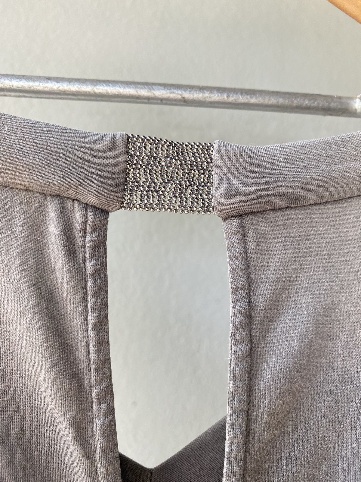 Brunello Cucinelli BRUNELLO CUCINELLI Taupe V-Neck Tee Size M / US 6-8 / IT 42-44 - 6 Thumbnail