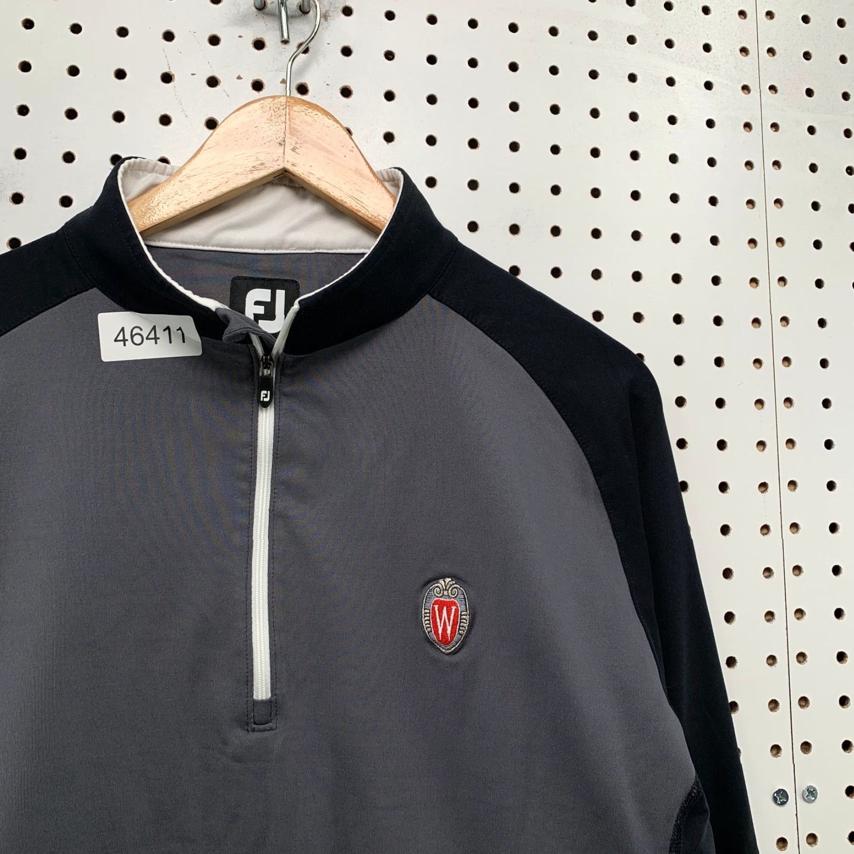 Footjoy FootJoy FJ 1/4 Quarter Zip Pullover Mens XL Gray Black Performance Pullover Size US XL / EU 56 / 4 - 7 Thumbnail