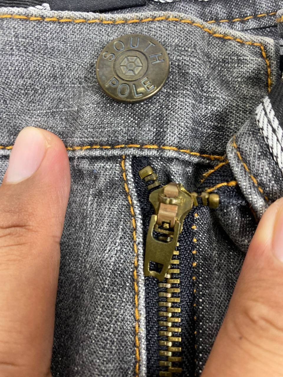 Southpole vintage 90s southpole baggy denim nice design Size US 33 - 11 Thumbnail