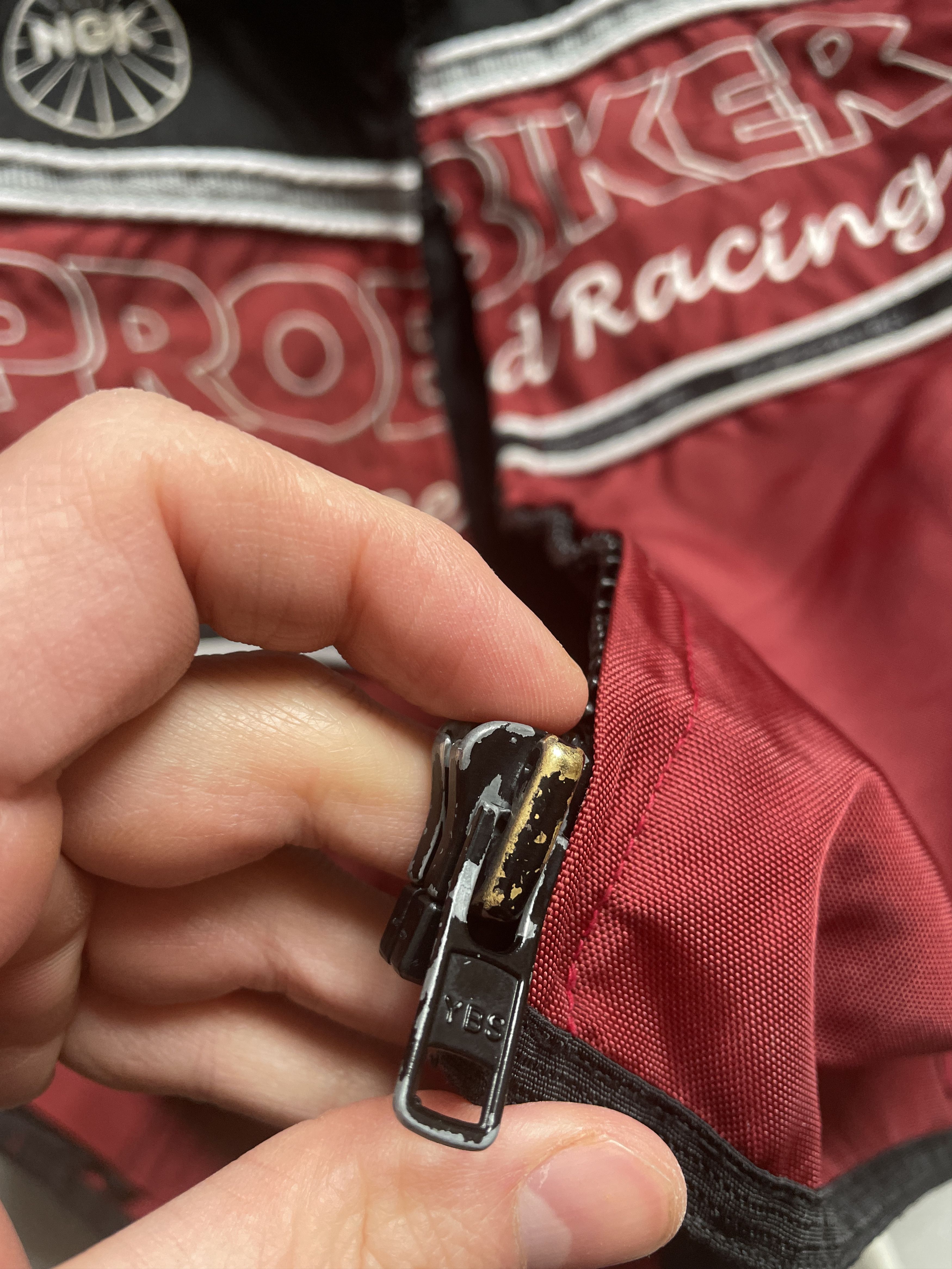 Formula 1 PROBIKER HIGH SPEED RACING MOTO BURGUNDY BLACK JACKET Size US L / EU 52-54 / 3 - 4 Thumbnail