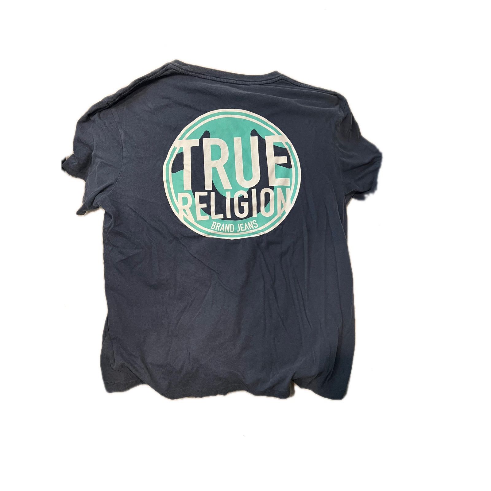 True Religion True Religion Blue Gray Tee Shirt Mens 2XL Size US M / EU 48-50 / 2 - 2 Thumbnail
